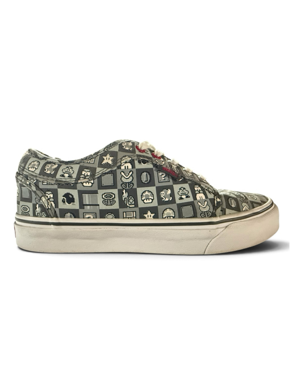 Vans x Nintendo Chukka Low Mario Nintendo Check Gray Men’s 8 VN000ZUMJZX Box